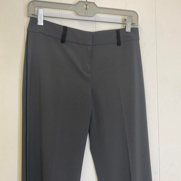 Elie Tahari Women's Size 2 Charcoal Grey Black Wool Blend Pleated Dress Pants - Picture 2 of 13